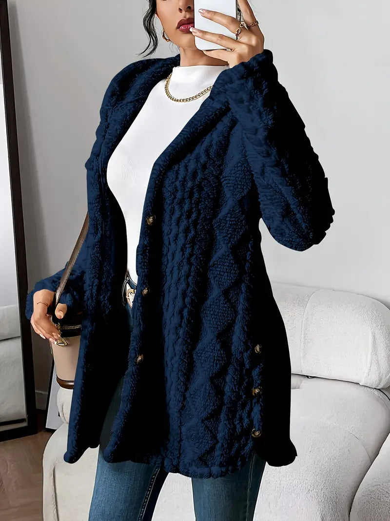Chateau Elise™ | Plush Hooded Cardigan