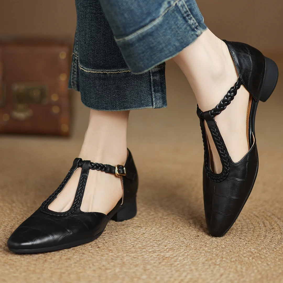 Nora&Lea™|Veronica Leather Sandals