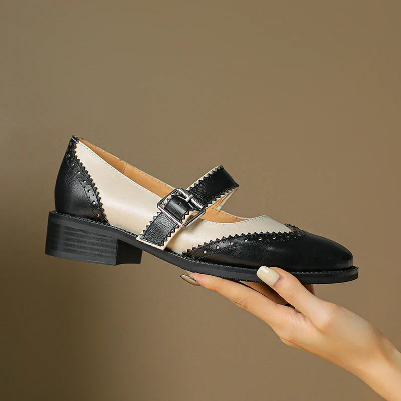 Nora&Lea™| Miana Leather Mary Janes
