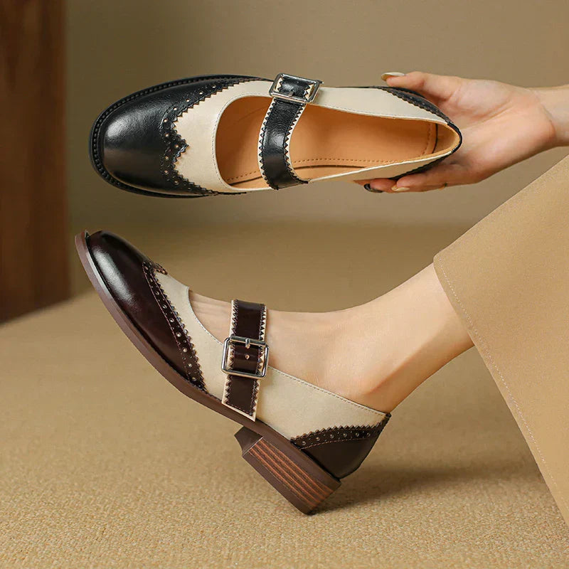 Nora&Lea™| Miana Leather Mary Janes