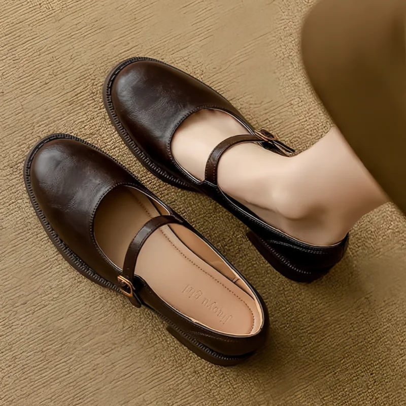 Nora&Lea™| Classic Comfort Mary Janes Made Of Leather