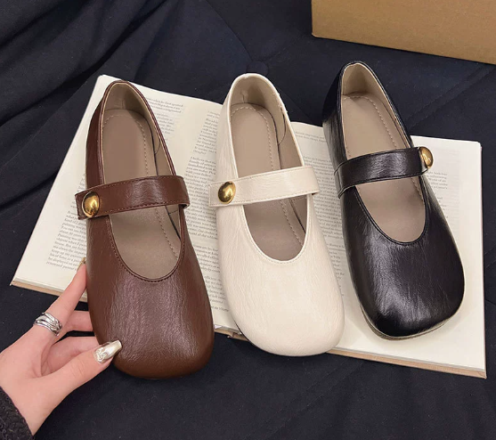 Nora&Lea™| Irene Leather Mary Janes