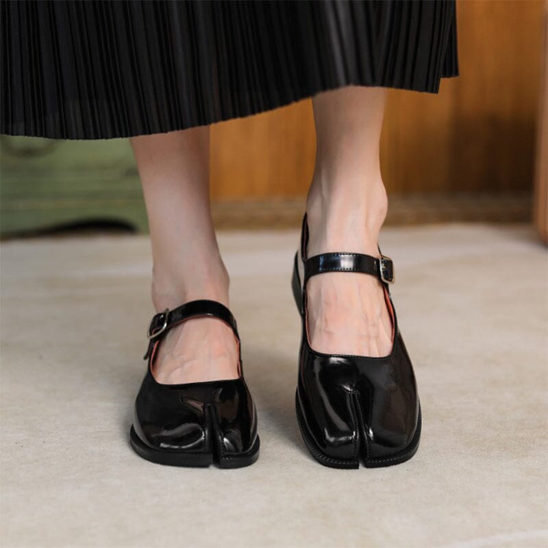 Nora&Lea™| Martha Leather Mary Janes