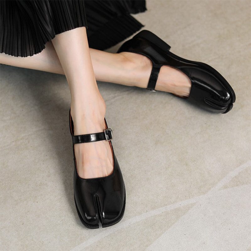 Nora&Lea™| Martha Leather Mary Janes