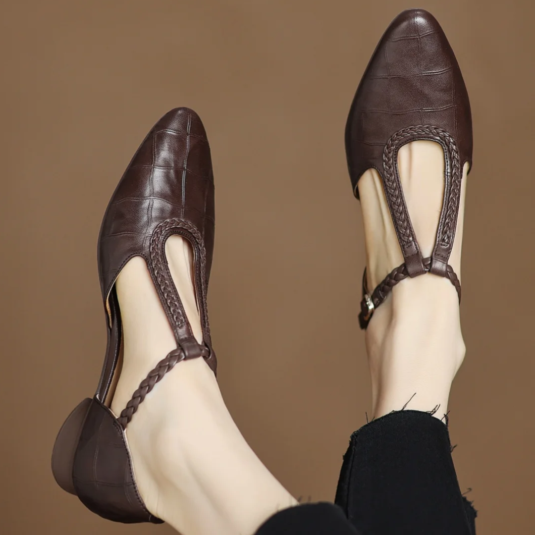 Nora&Lea™| Kepa Leather Mary Janes