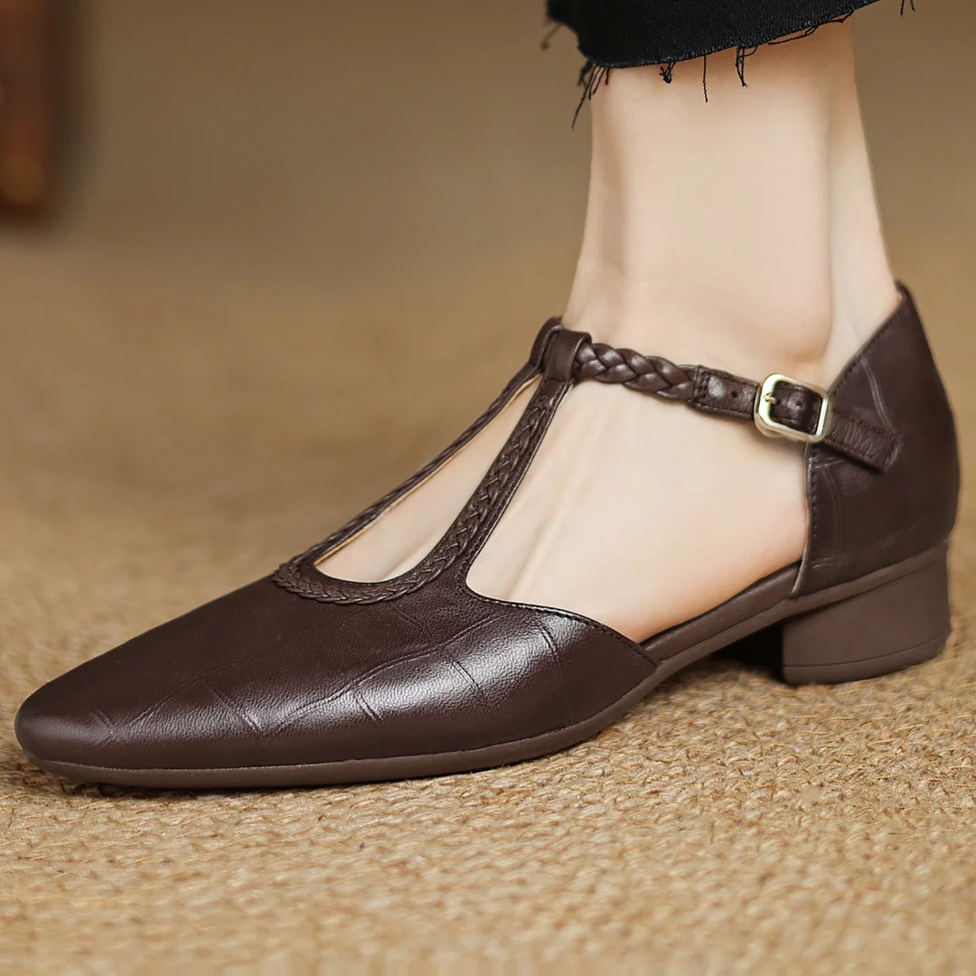 Nora&Lea™| Kepa Leather Mary Janes