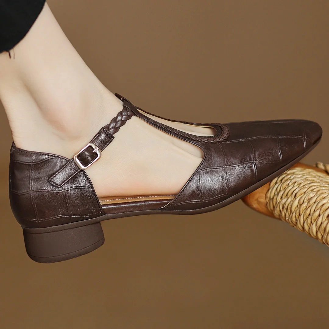 Nora&Lea™| Kepa Leather Mary Janes