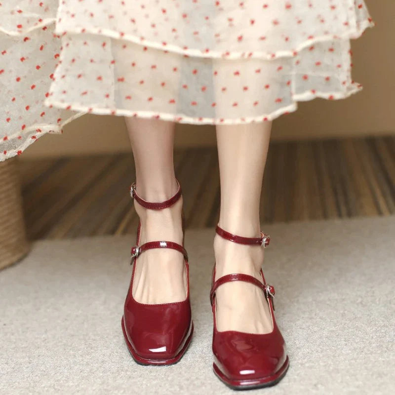 Nora&Lea™|  Elegant Ankle-Strap Pumps