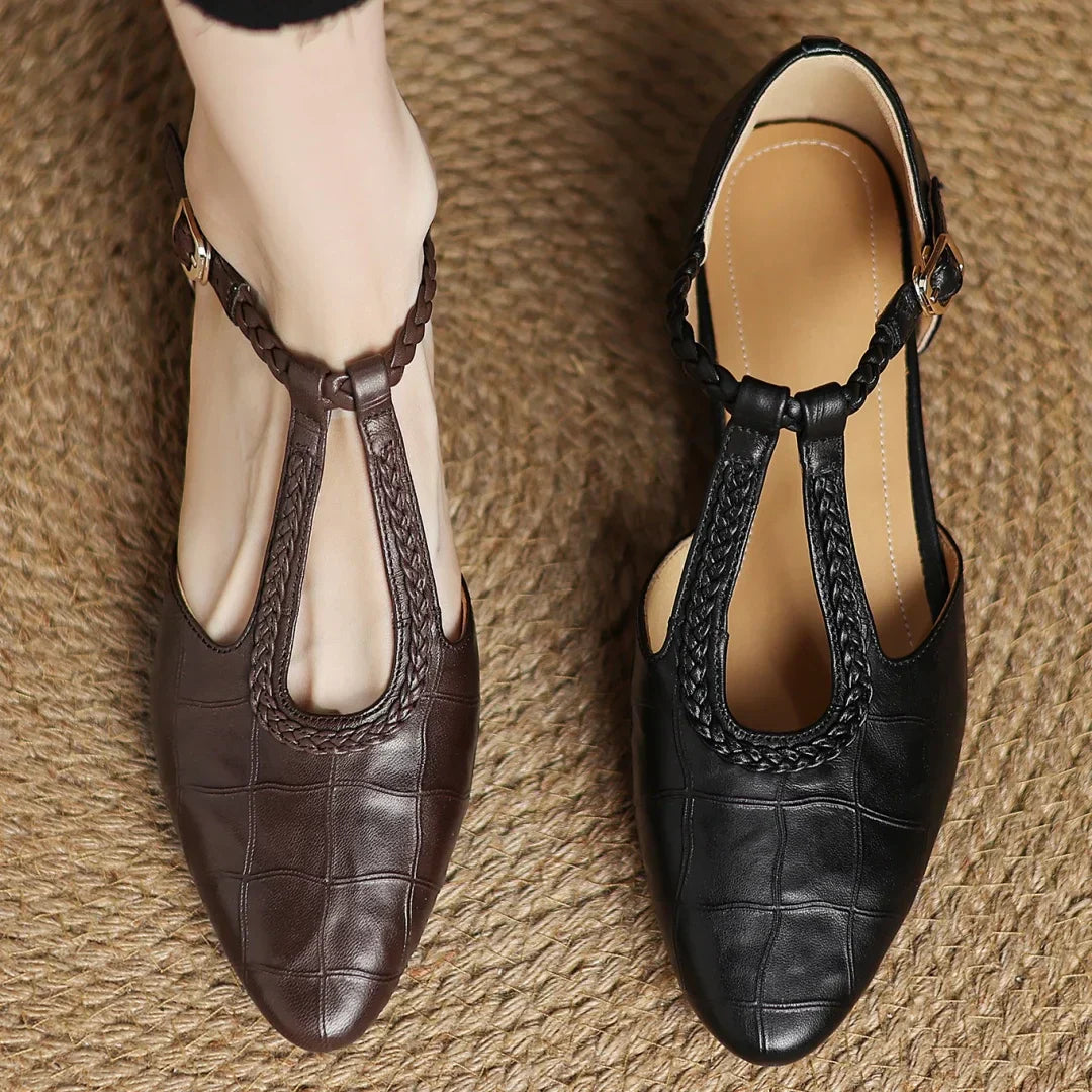 Nora&Lea™| Kepa Leather Mary Janes