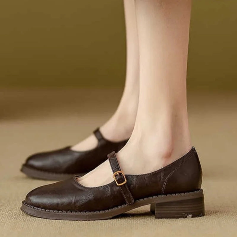 Nora&Lea™| Classic Comfort Mary Janes Made Of Leather