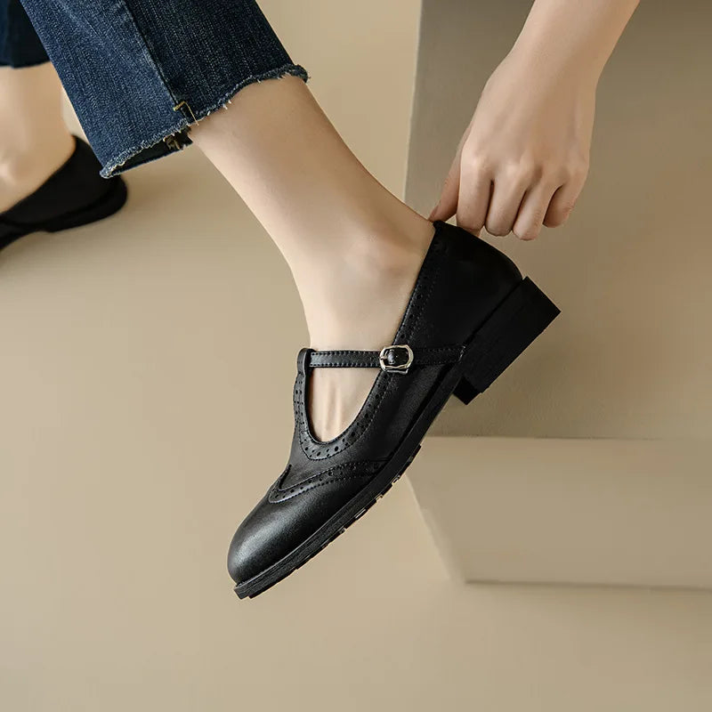 Nora&Lea™| Elegant T-Strap Mary Janes
