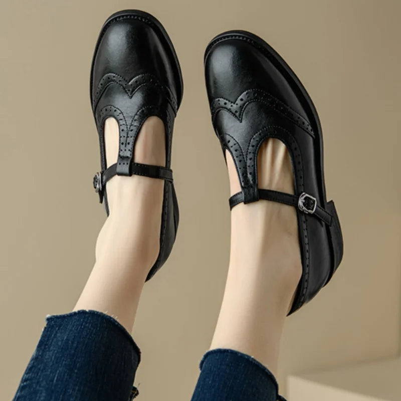 Nora&Lea™| Elegant T-Strap Mary Janes