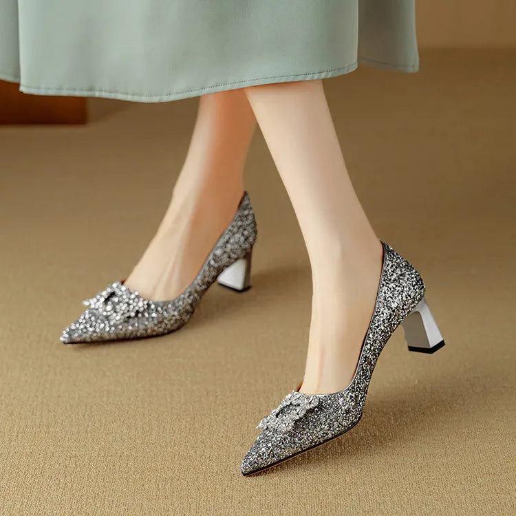 Nora&Lea™|  Gloria Glitter Pumps