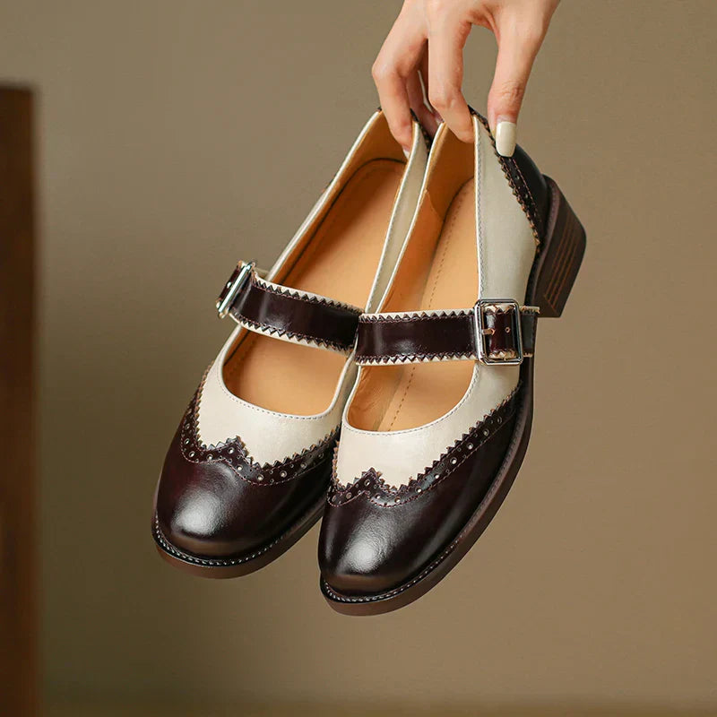 Nora&Lea™| Miana Leather Mary Janes