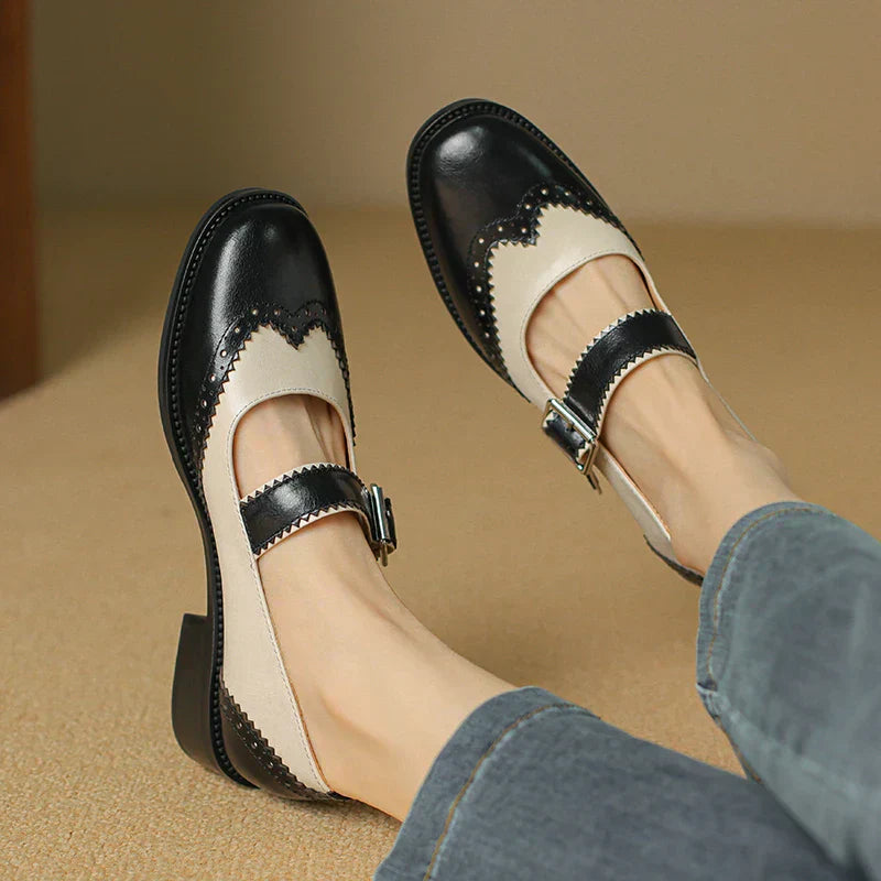 Nora&Lea™| Miana Leather Mary Janes