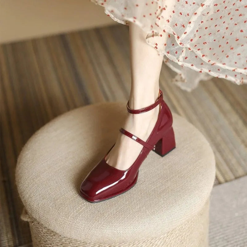 Nora&Lea™|  Elegant Ankle-Strap Pumps
