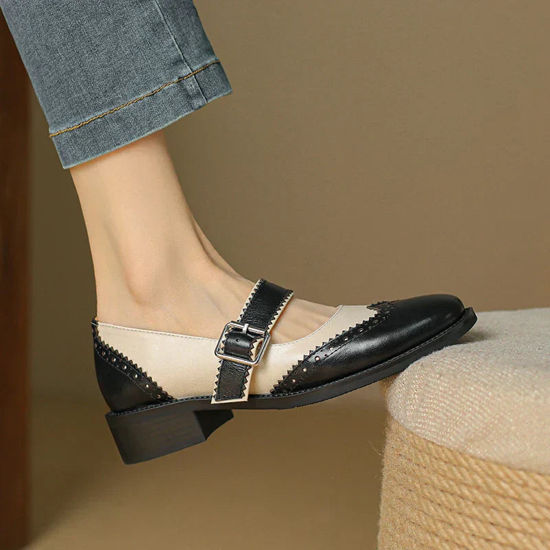 Nora&Lea™| Miana Leather Mary Janes