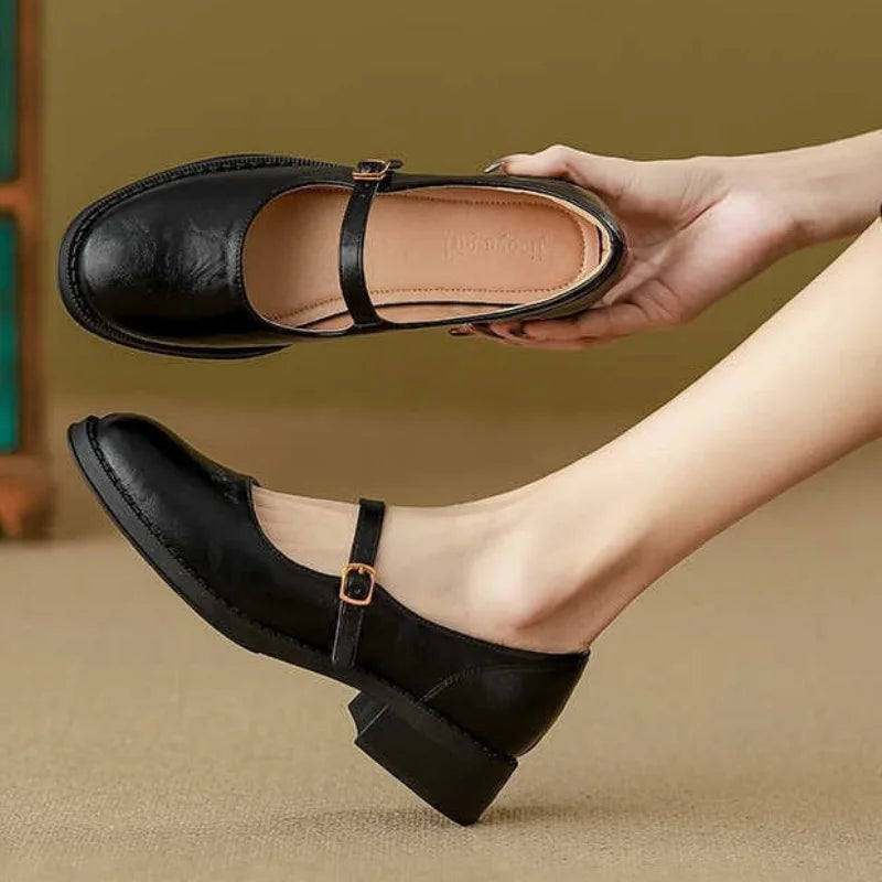 Nora&Lea™| Classic Comfort Mary Janes Made Of Leather
