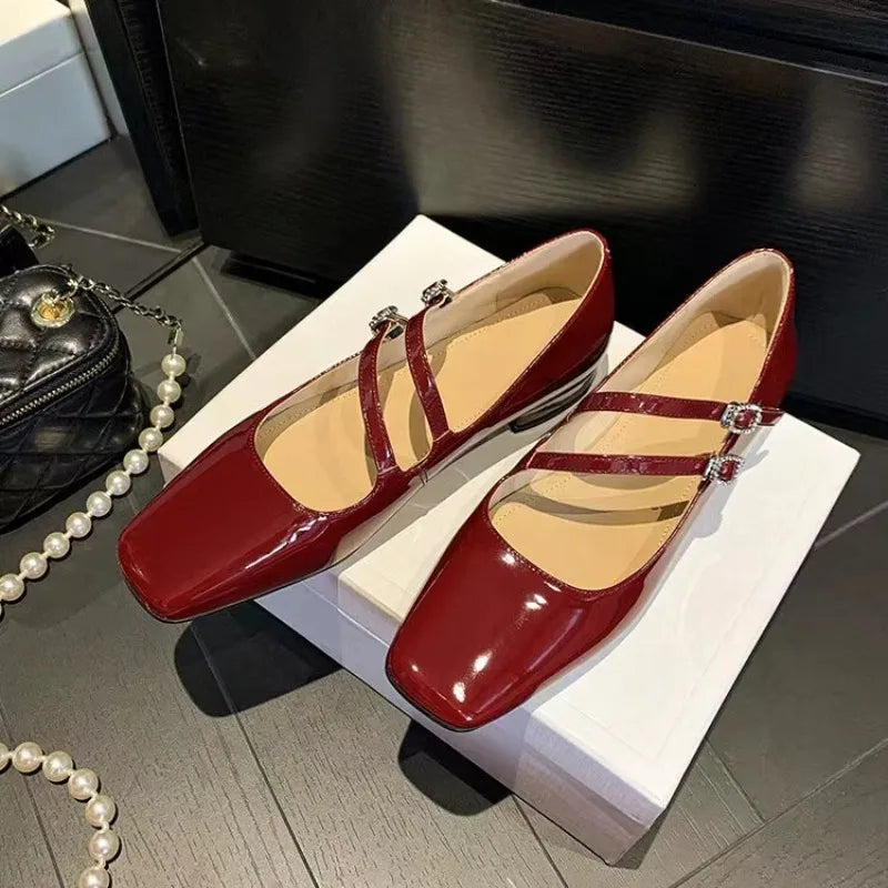Nora&Lea™| Chic Double-Strap Flats