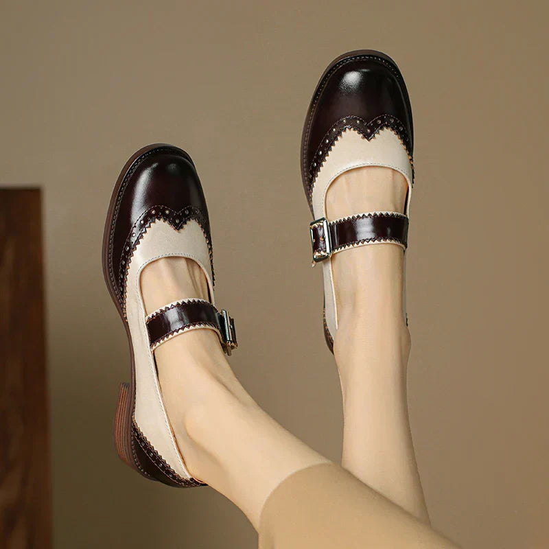 Nora&Lea™| Miana Leather Mary Janes