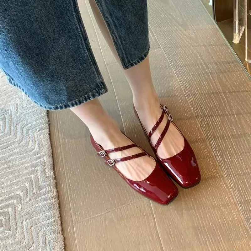 Nora&Lea™| Chic Double-Strap Flats