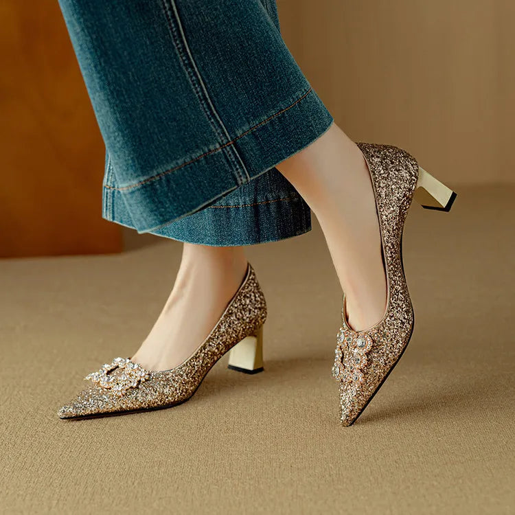 Nora&Lea™|  Gloria Glitter Pumps