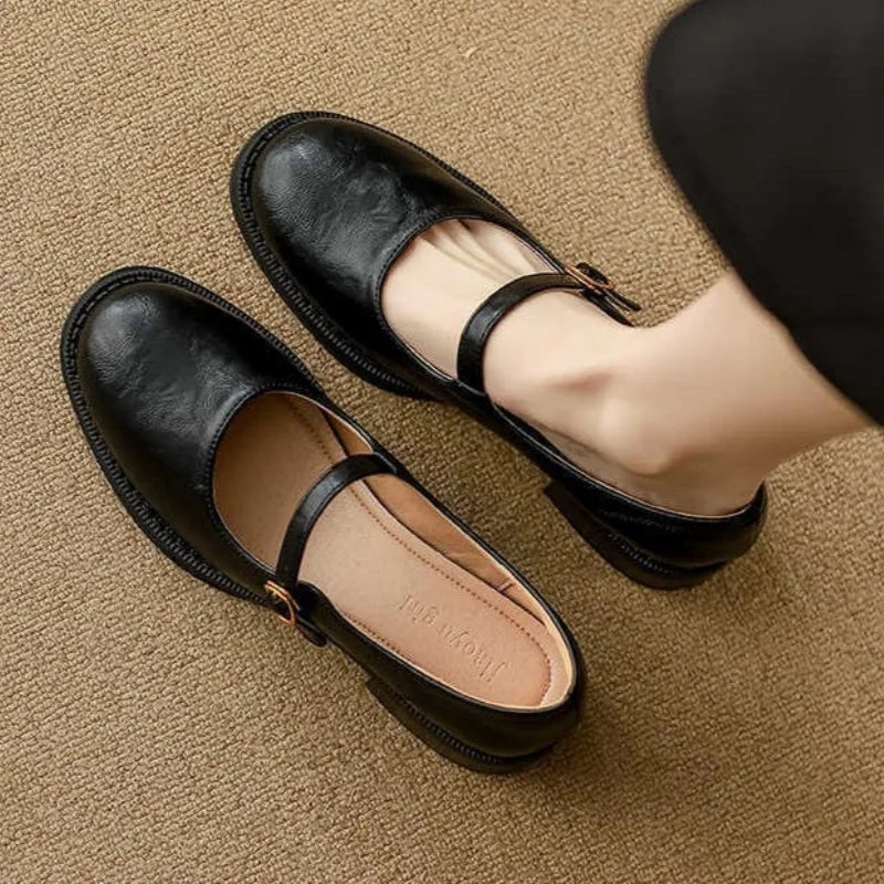 Nora&Lea™| Classic Comfort Mary Janes Made Of Leather