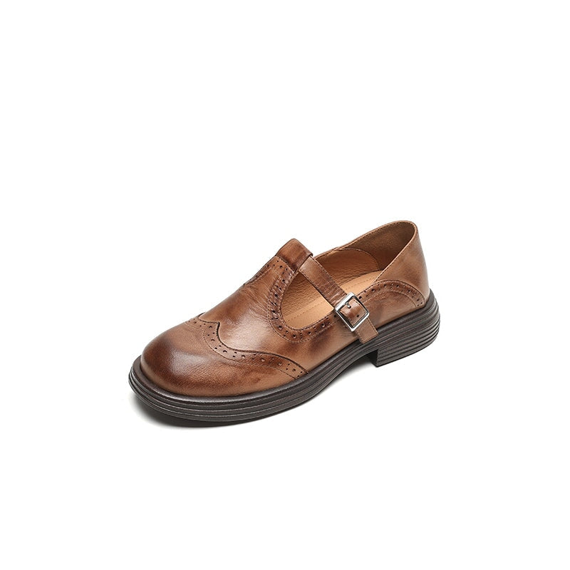 Nora&Lea™| Risla Leather Mary Janes