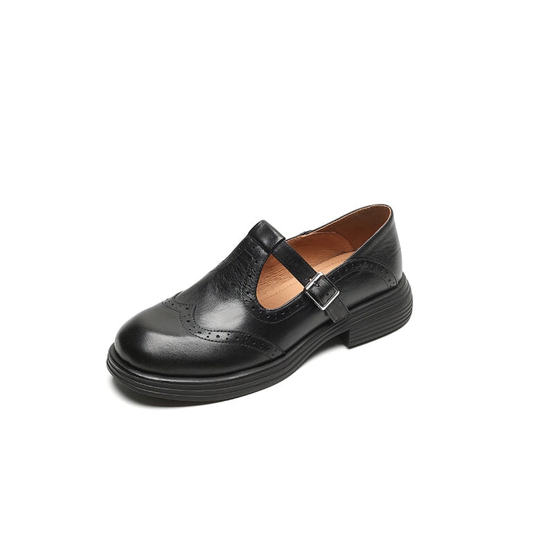 Nora&Lea™| Risla Leather Mary Janes