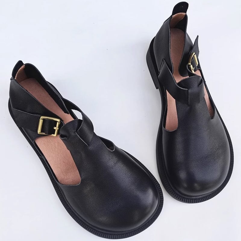 Nora&Lea™| Colette Leather Mary Janes