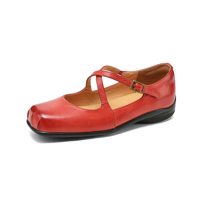 Nora&Lea™| Edith Leather Mary Janes