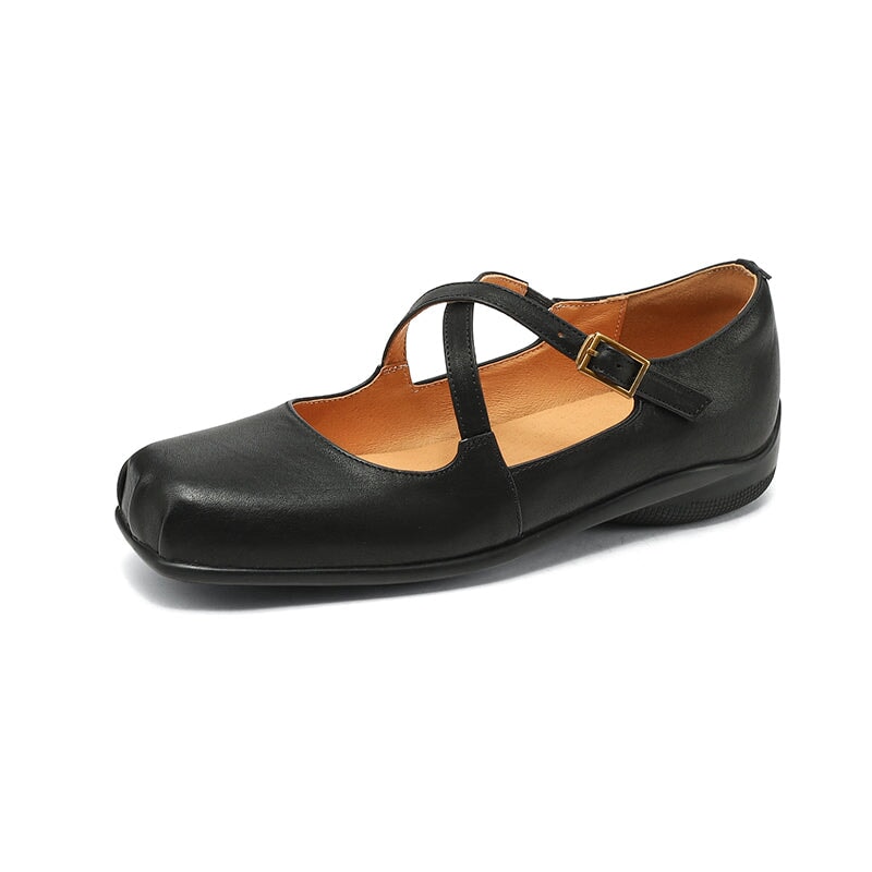 Nora&Lea™| Edith Leather Mary Janes