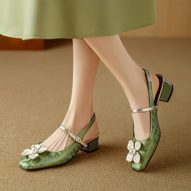 Nora&Lea™| Genine Slingback Pumps