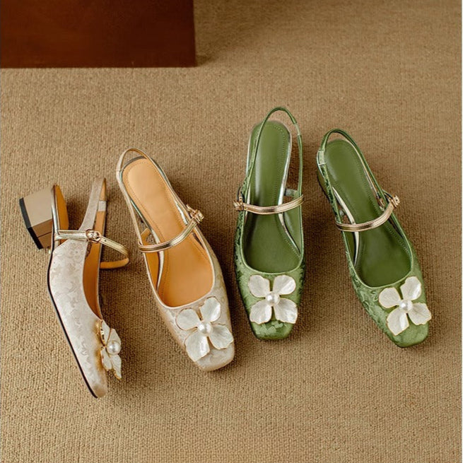 Nora&Lea™| Genine Slingback Pumps