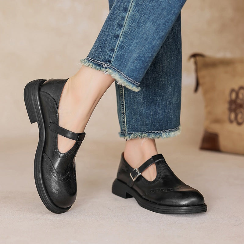 Nora&Lea™| Risla Leather Mary Janes