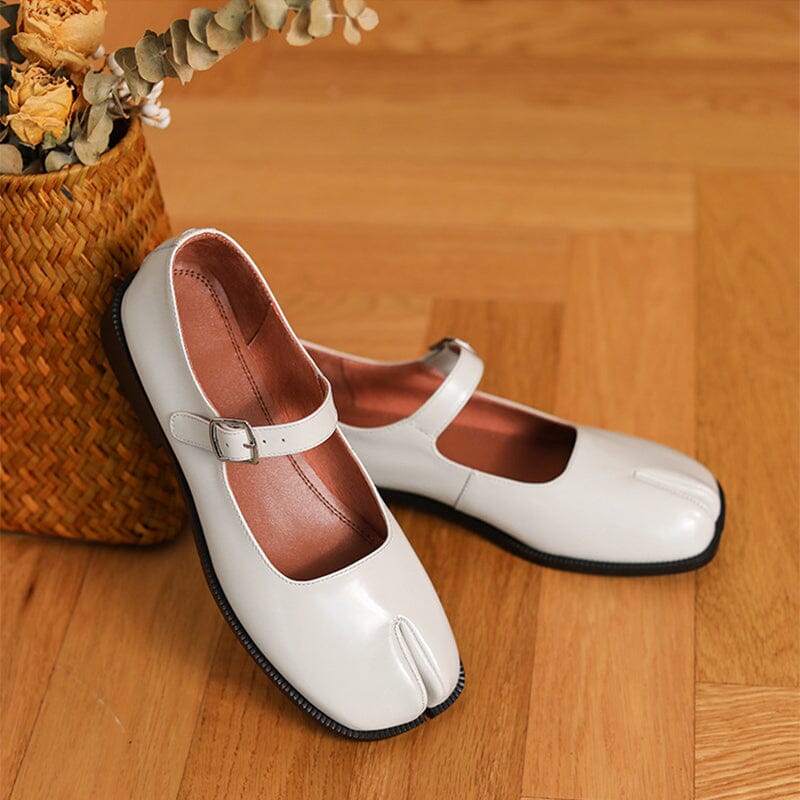 Nora&Lea™| Martha Leather Mary Janes