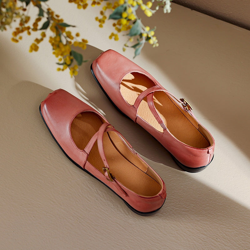 Nora&Lea™| Edith Leather Mary Janes