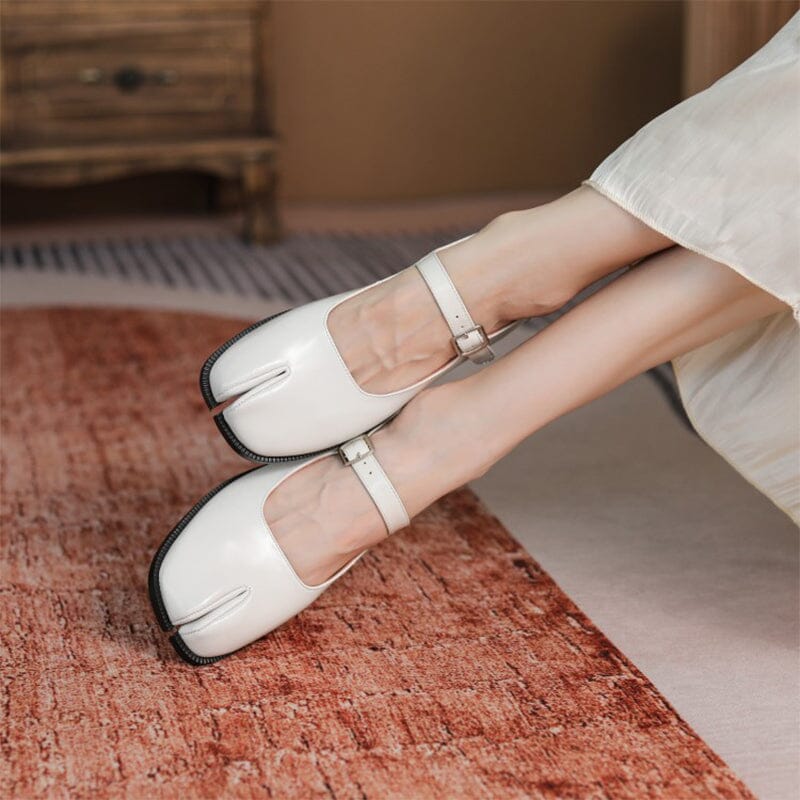 Nora&Lea™| Martha Leather Mary Janes