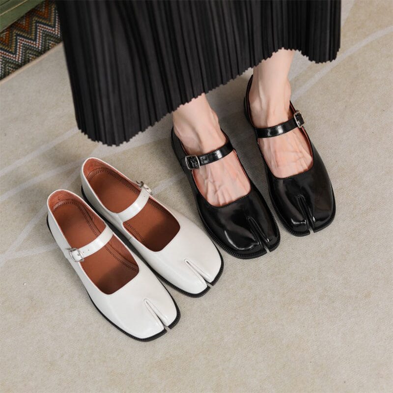 Nora&Lea™| Martha Leather Mary Janes