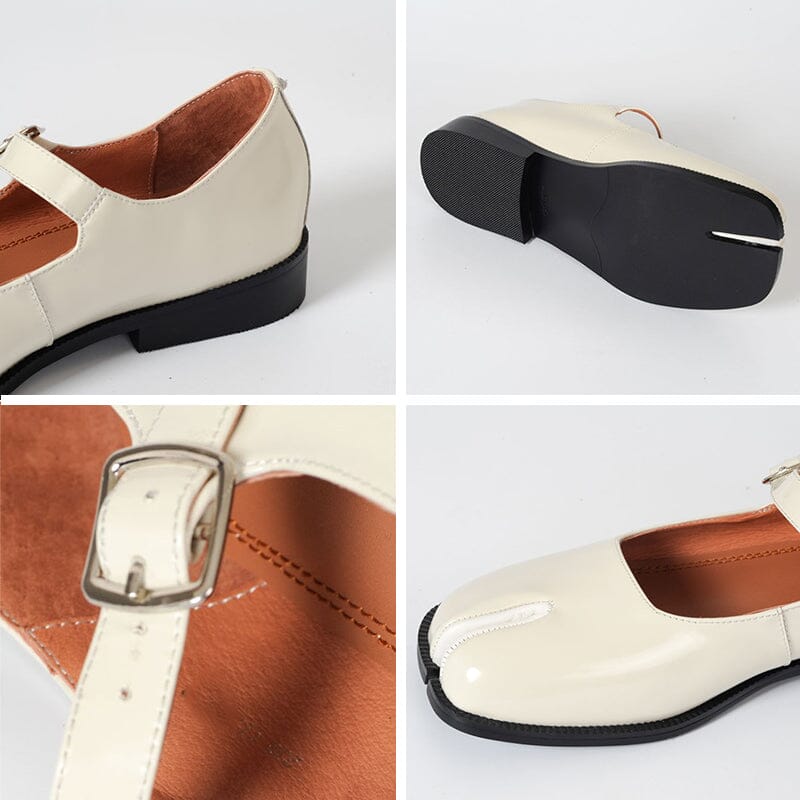 Nora&Lea™| Martha Leather Mary Janes