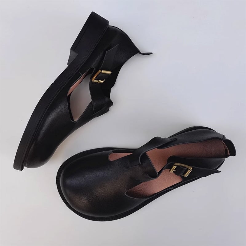 Nora&Lea™| Colette Leather Mary Janes