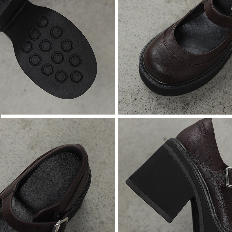 Nora&Lea™| Pela Leather Pumps