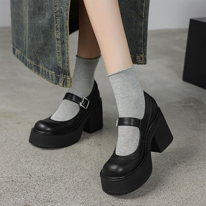 Nora&Lea™| Pela Leather Pumps