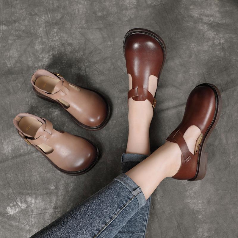 Nora&Lea™| Colette Leather Mary Janes