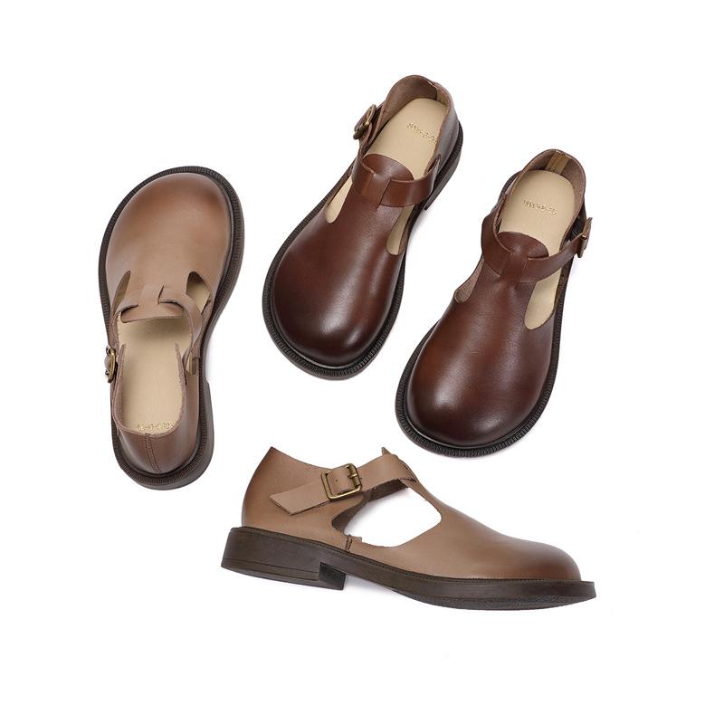 Nora&Lea™| Colette Leather Mary Janes